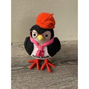 Target Spritz Valentine 2024 Feathery Friends Fabric Bird Gold Tag Cherie CS8